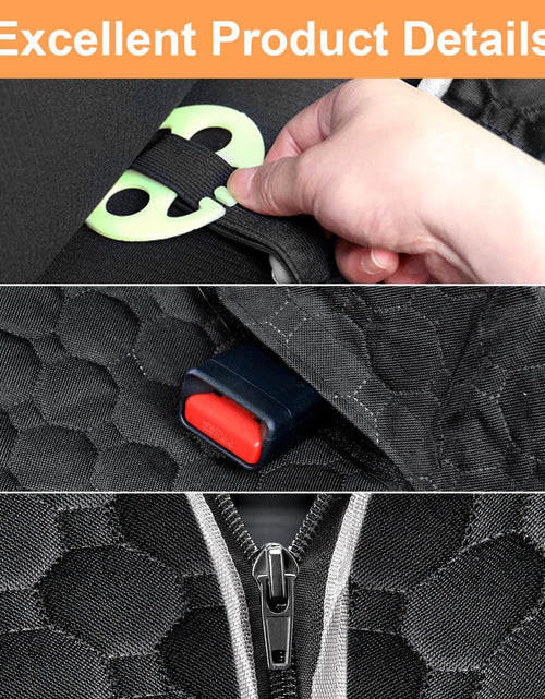 Load image into Gallery viewer, Dog Car Seat Cover for Back Seat, 2026 Upgraded 600D Heavy Duty Waterproof &amp; Scratch-Resistant Dog Hammock for Car, Back Seat Pet Cover for Dogs with Sedan, Trucks and Suvs, Standard, Black
