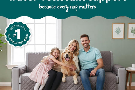Furniture Cover for Dogs and Cats - Water-Resistant Living Room Furniture Protector for Chairs, Recliners, Loveseats, & Sofas - Multiple Colors, Sizes, & Styles
